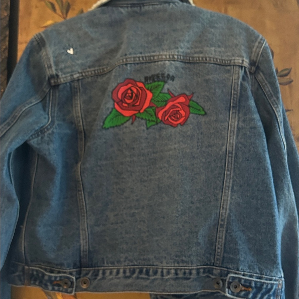 Superdry graphic patch denim jacket 8 - image 3